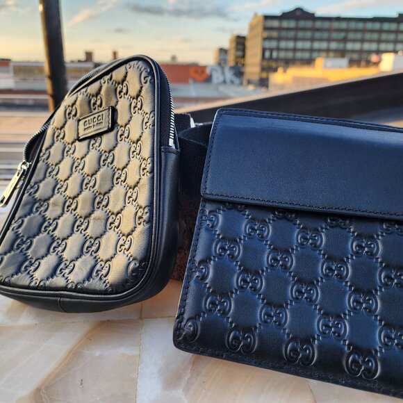 Gucci GG Signature Belt Bag with Double Pocket - Picture 2 of 11